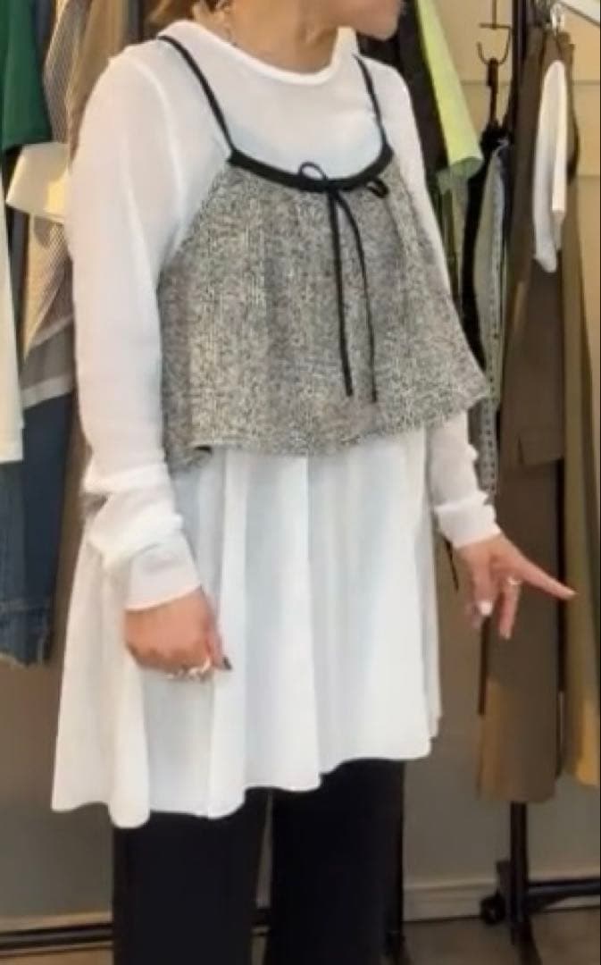 新品　シアントウキョウさんのキャミソール　ブラック