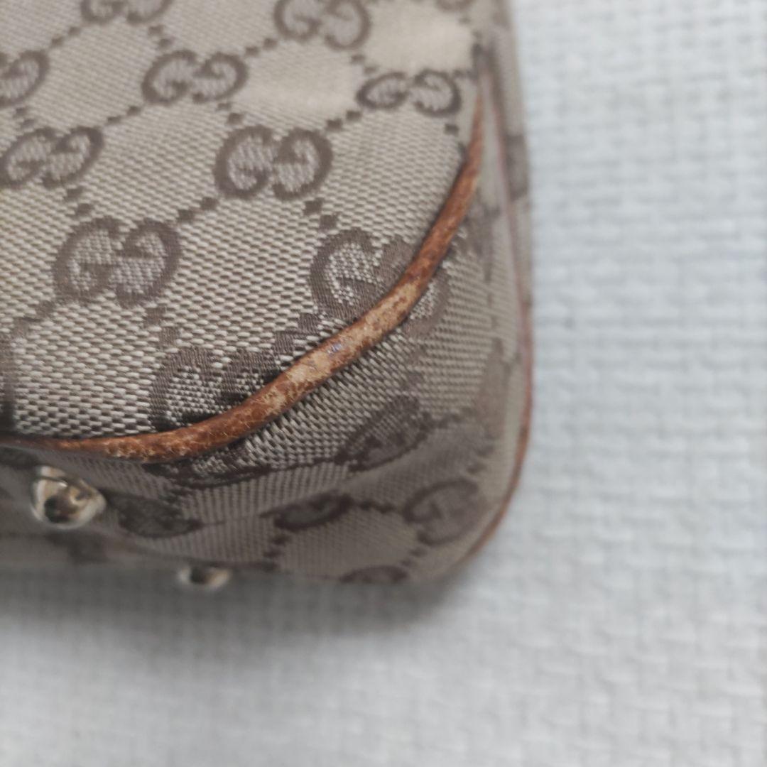 GUCCI GGパターン ハンドバッグ バンブーハンドル