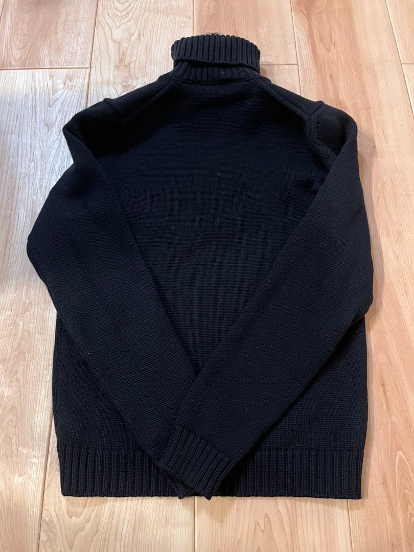 ザノーネ ZANONE ヴァージンウール100% ネイビー ニット サイズ46