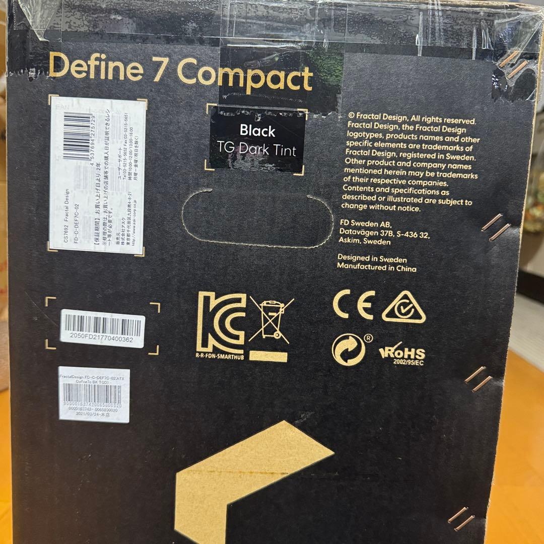 その他 Define 7 Compact Black Dark Glass