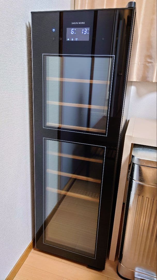 さくら製作所 2024年製 ワインセラー SA38-B ブラック 38本