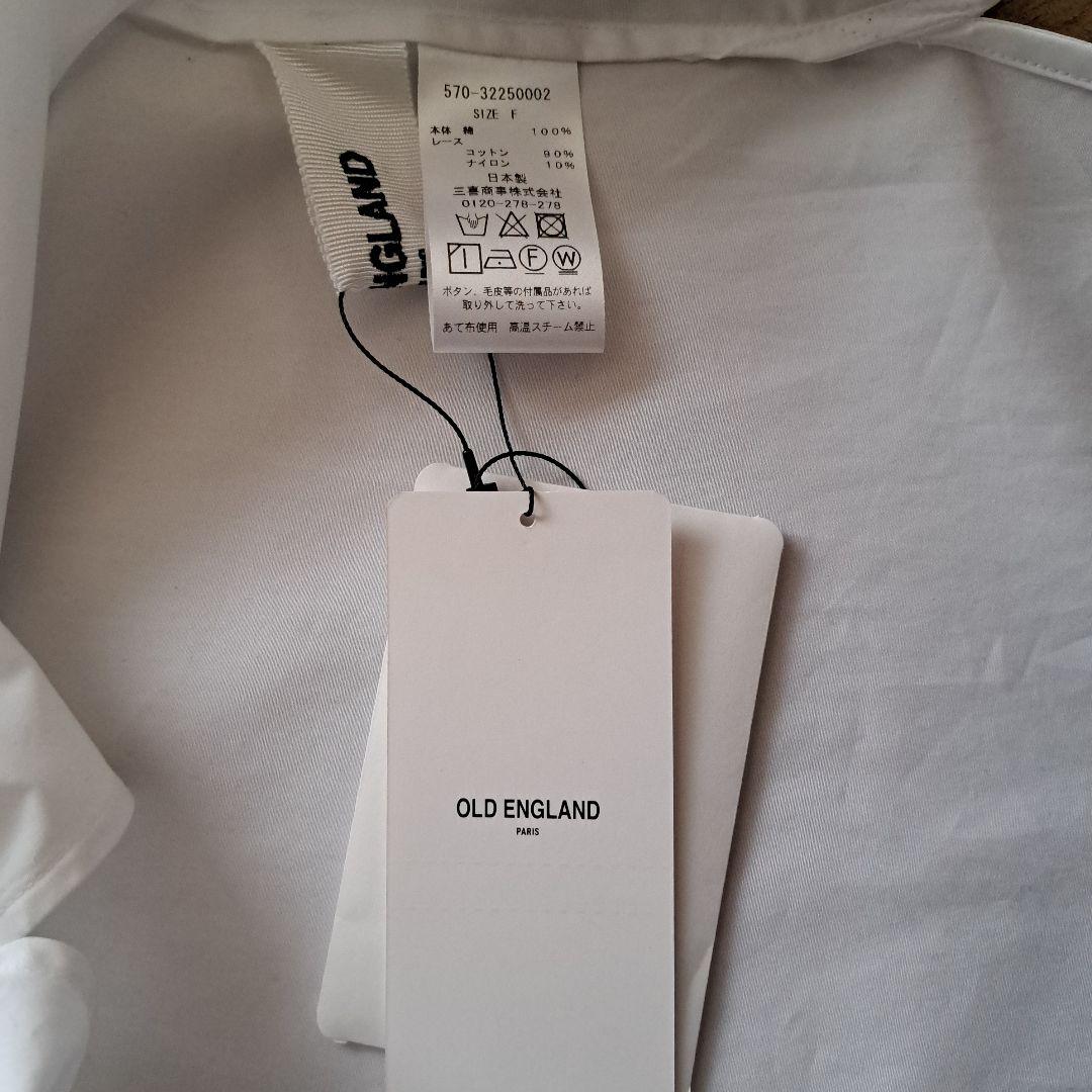 OLD ENGLAND レーススタンドカラーブラウス