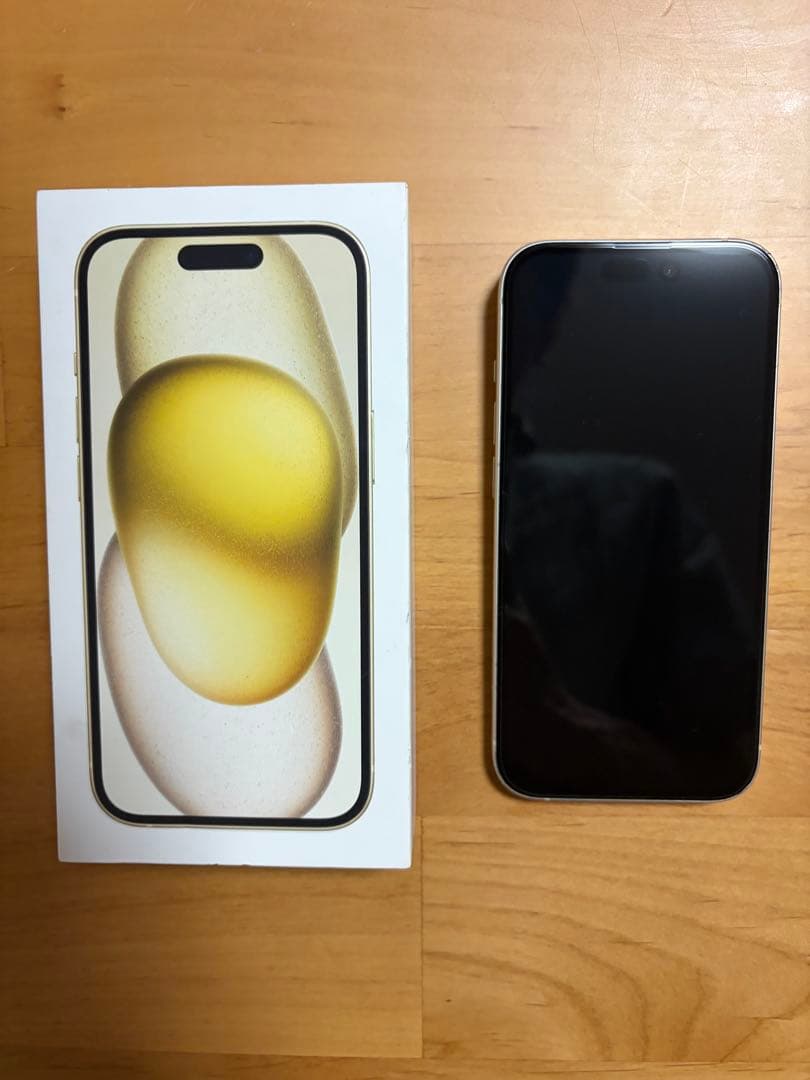 Apple iPhone 15 イエロー 128GB simフリー　ケース付