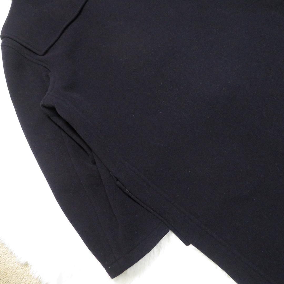 グローバーオール 英国製 ダッフルコート 濃紺 EUR44 ロング丈 ネイビー