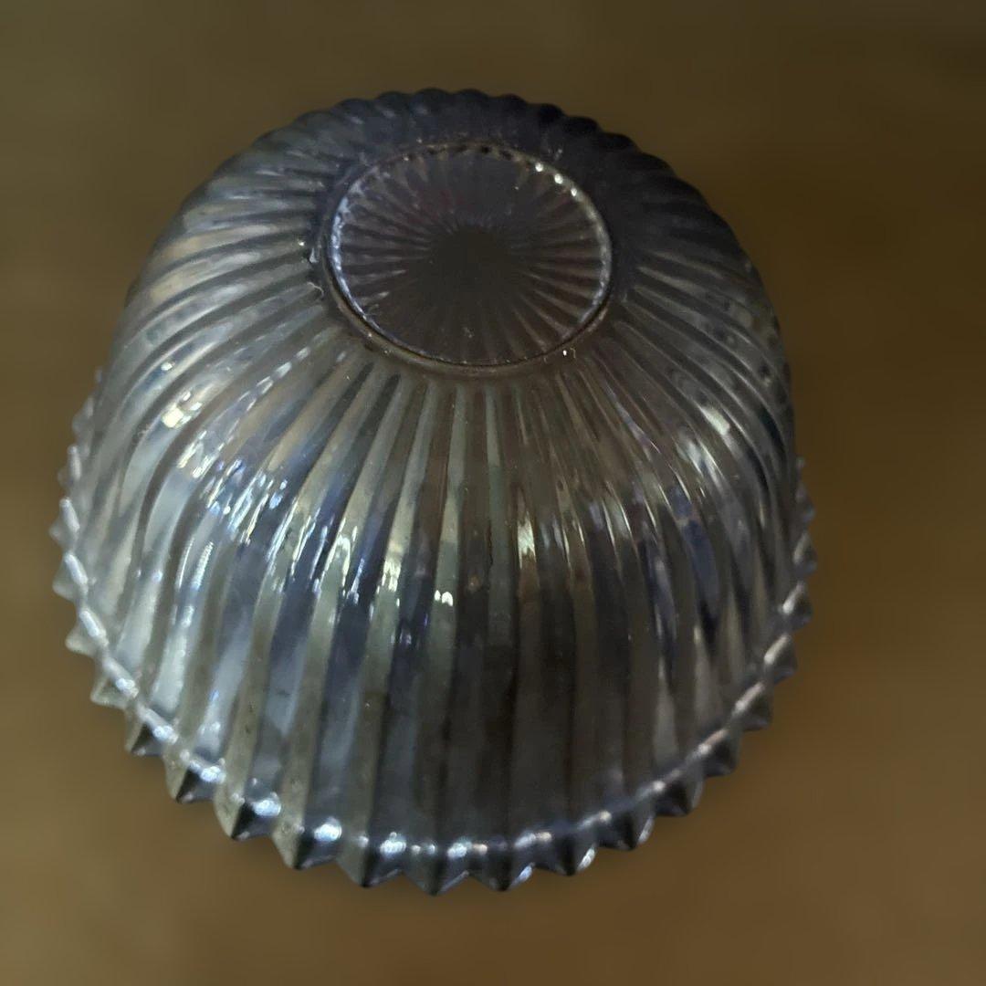 希少BACCARTスモールボウル 4個セット クリア1個　ミッドナイトブルー3個