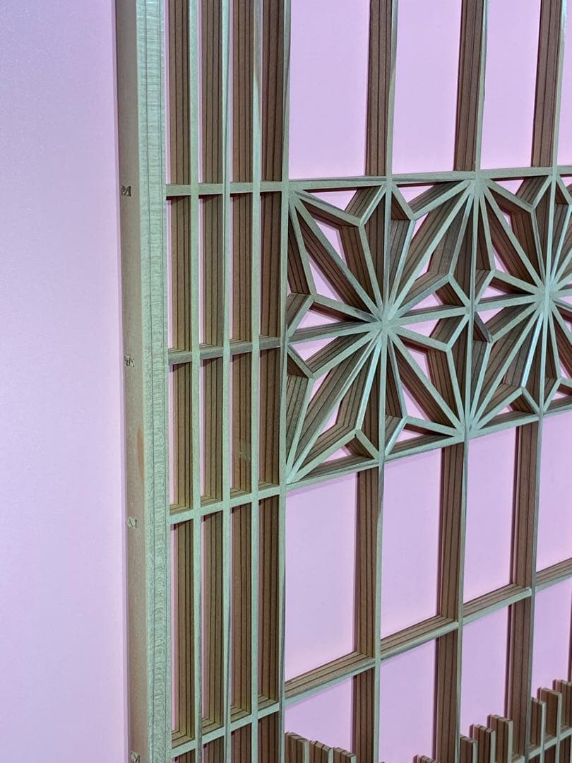 角麻柄組子細工パネル