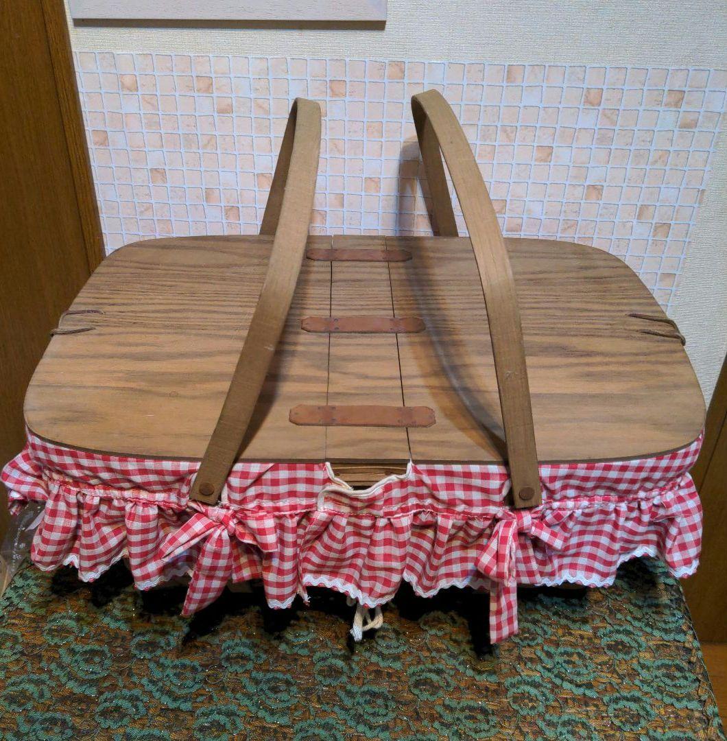 Longaberger Basket ライナー＆栞付・アンティーク シャビー