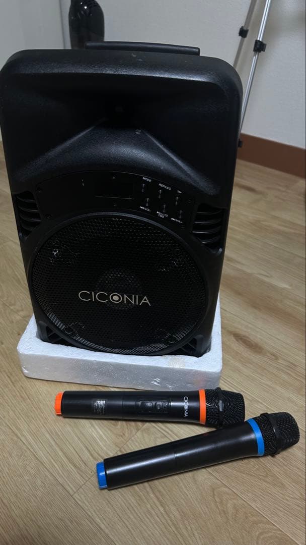 CICONIA CT-X08BS ポータブルスピーカー ワイヤレスマイク2本