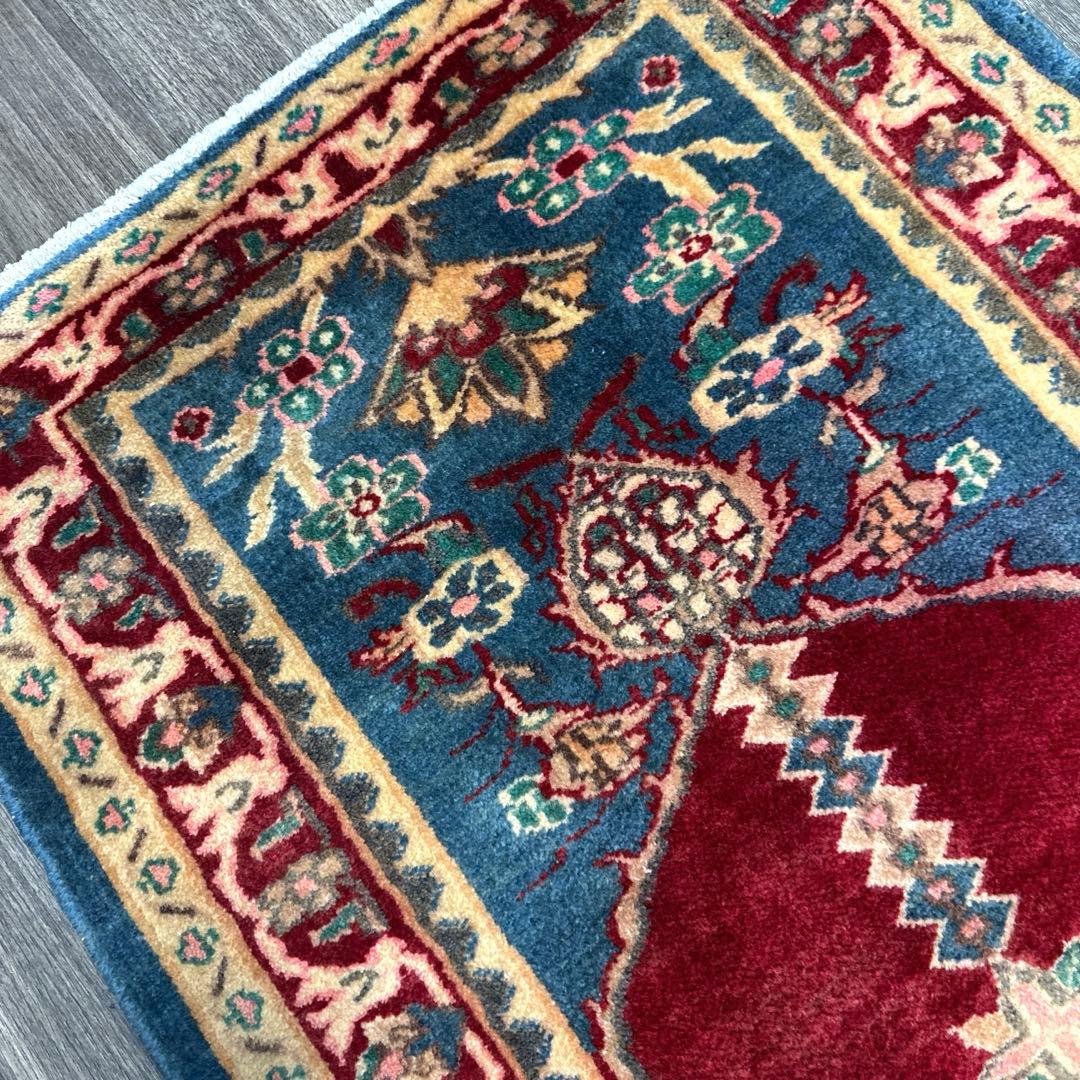 104cmx60ペルシャ絨毯年代織り物シリザーン手織り絨毯スパーヴィンテージラグ