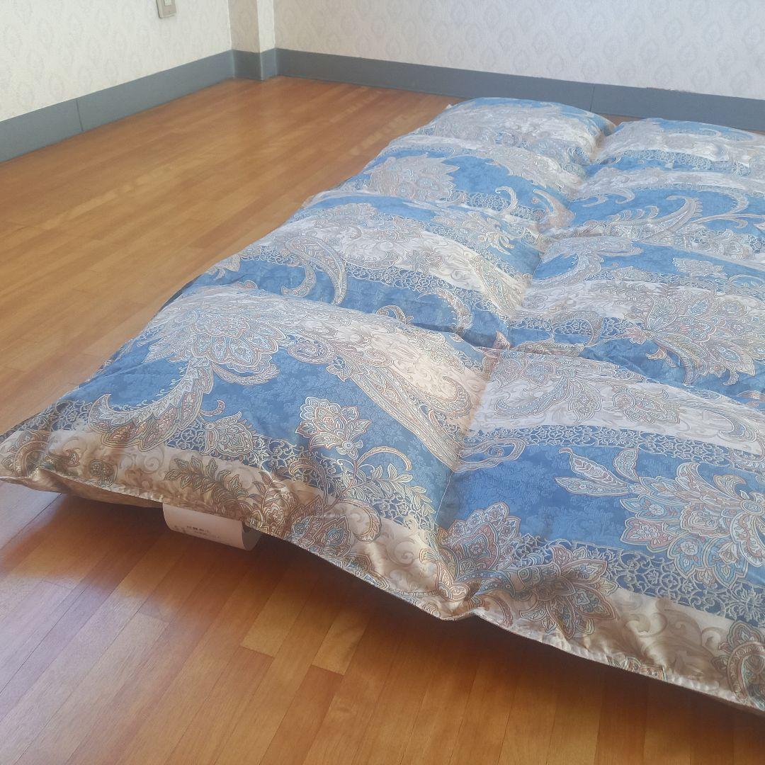 羽毛布団 増量 SDGS リフレッシュ羽毛 高密度生地 清潔 安心 日本製B⑭