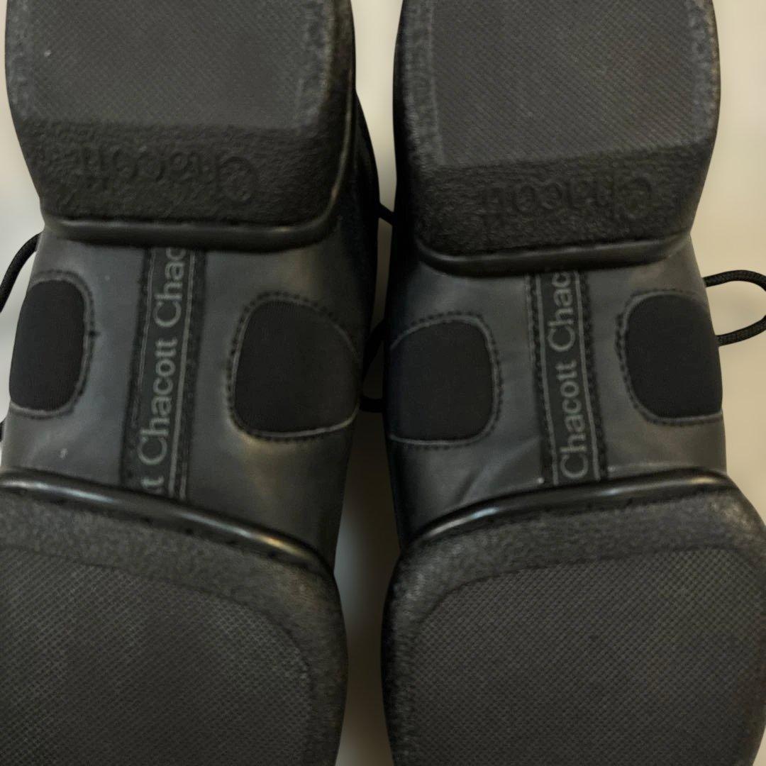 【超美品】チャコット　ダンスシューズ　スプリットソールミドルカット黒25.5cm