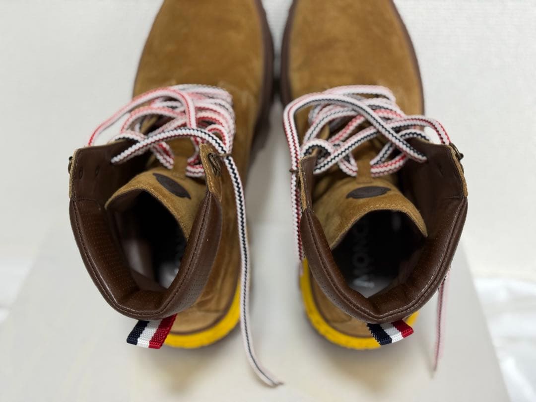 ほ*ん様 MONCLER ブラウン スエードアンクルブーツ　42 箱あり