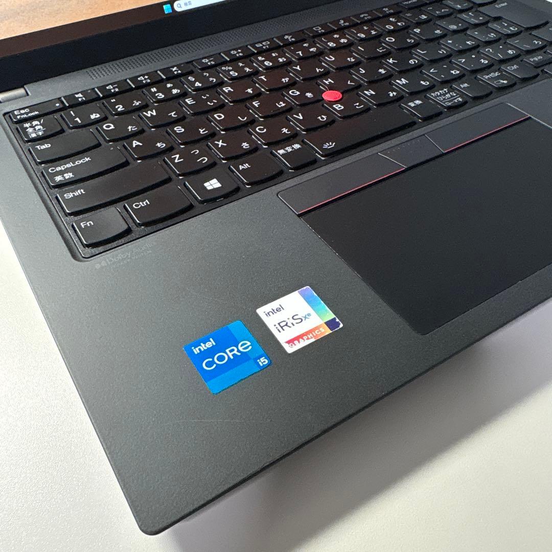 【美品】ThinkPad X13インテル第11世代i5⭐️バッテリー99.9%