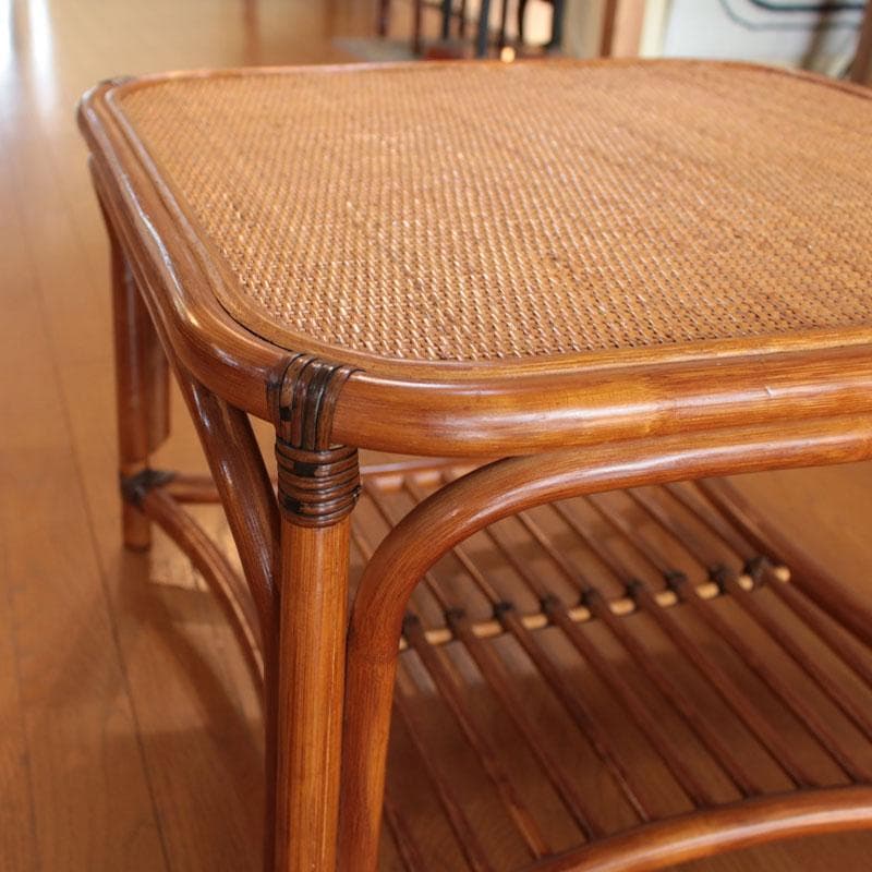 ラタンローテーブル 藤家具 ナチュラル センターテーブル 214-1344