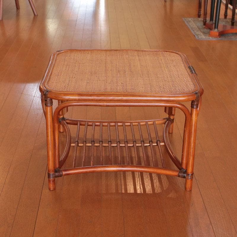 ラタンローテーブル 藤家具 ナチュラル センターテーブル 214-1344