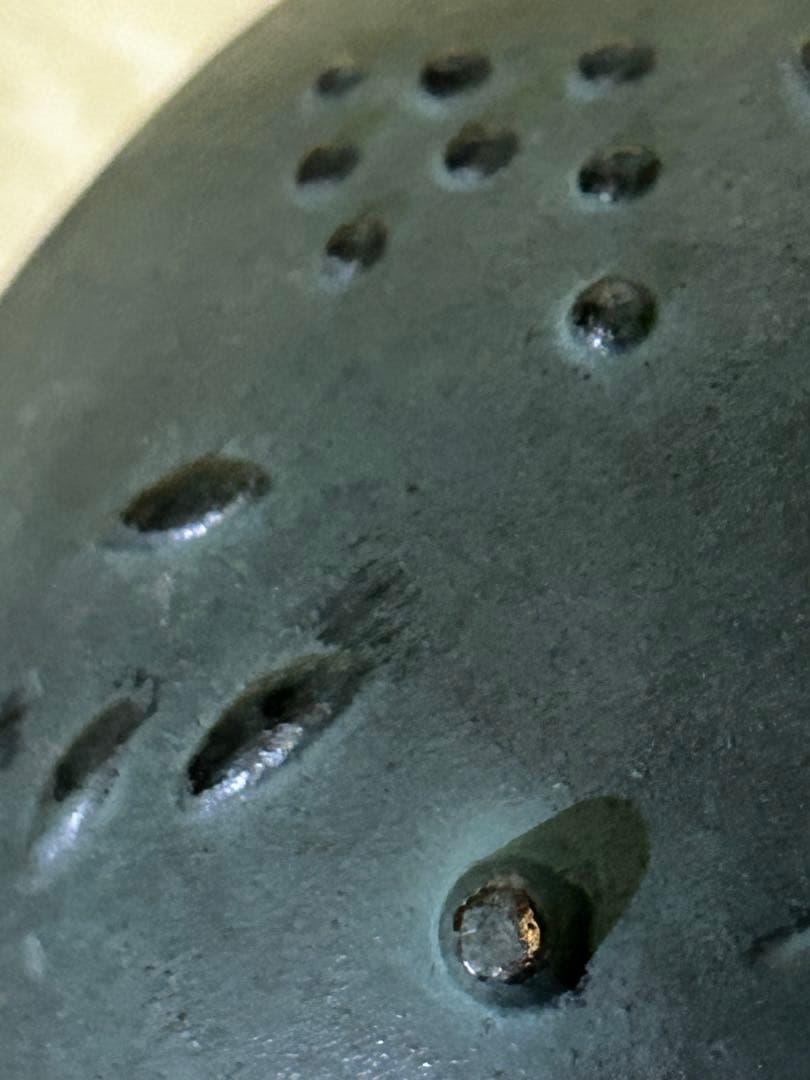 1989年製 石黒 鏘ニ 作 青銅製 手付 香炉「南天」