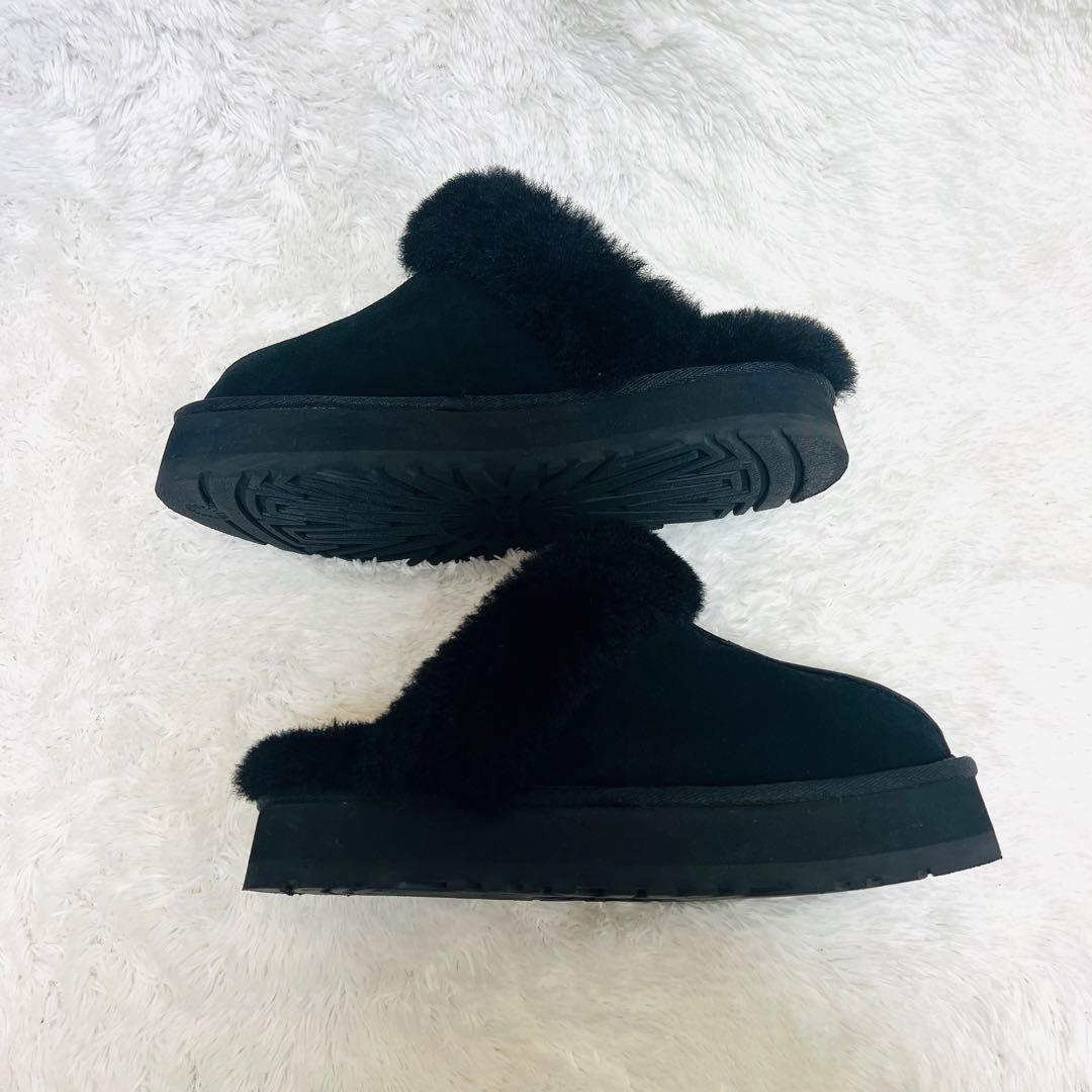 美品 UGG アグ ディスケットW Disquette 厚底 スリッポン 24