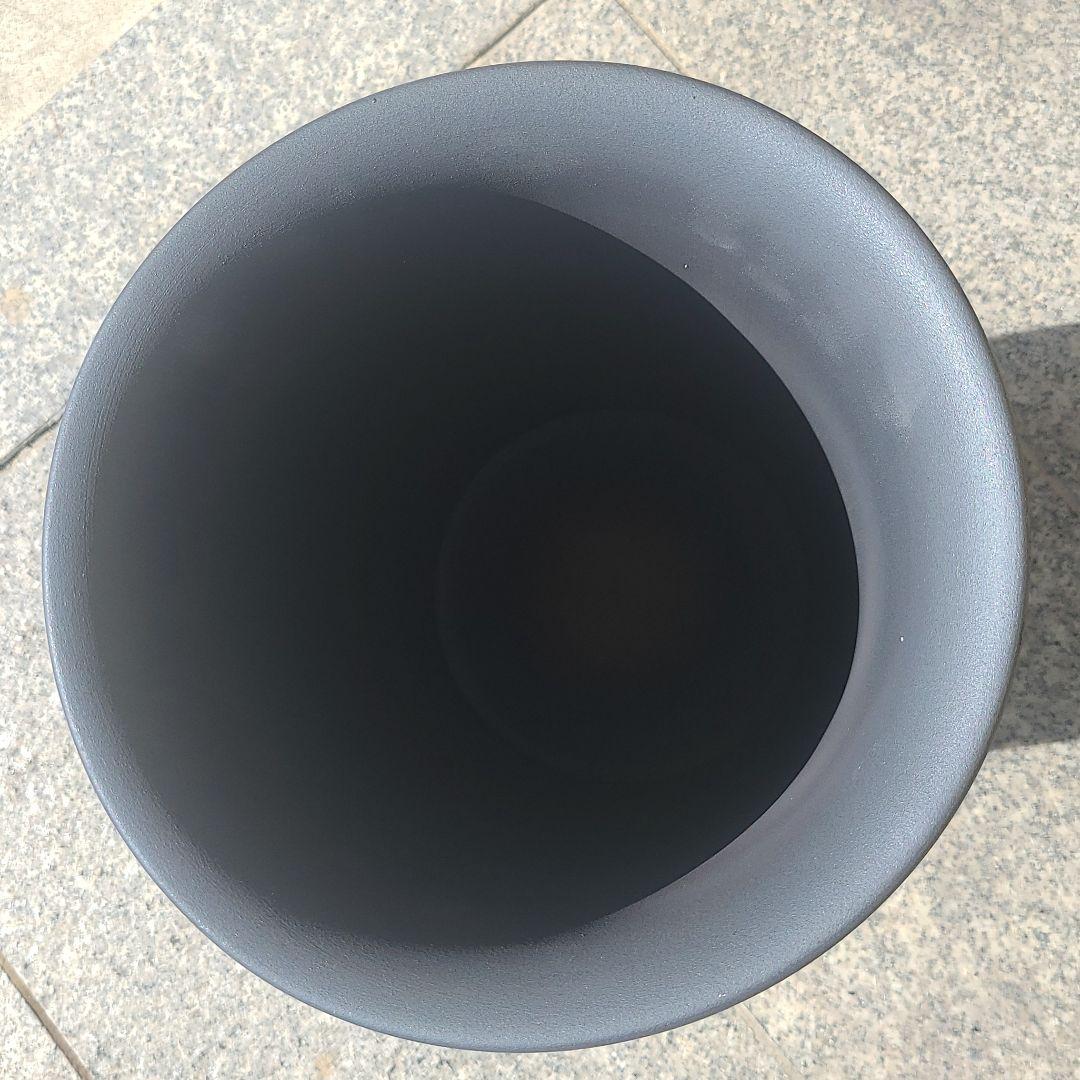 信楽焼傘立て  青釉  高さ４５cm