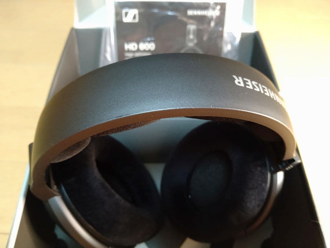 SENNHEISER HD600 開放型ヘッドホン 元箱 純正ケーブル付属 良品
