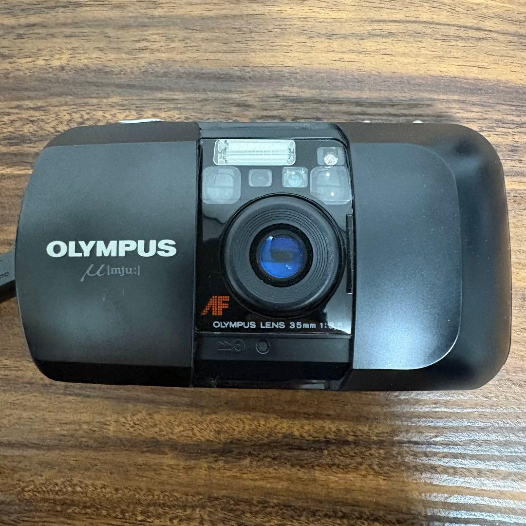 【動作品】OLYMPUS μ 【mju:】ミュー 単焦点 初代 フィルムカメラ