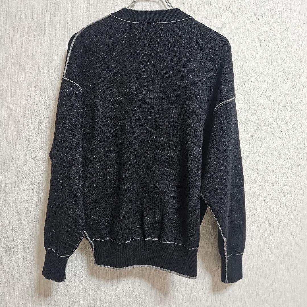 新品　リンカブル　リバーシブルカーディガン ブラック/グレー