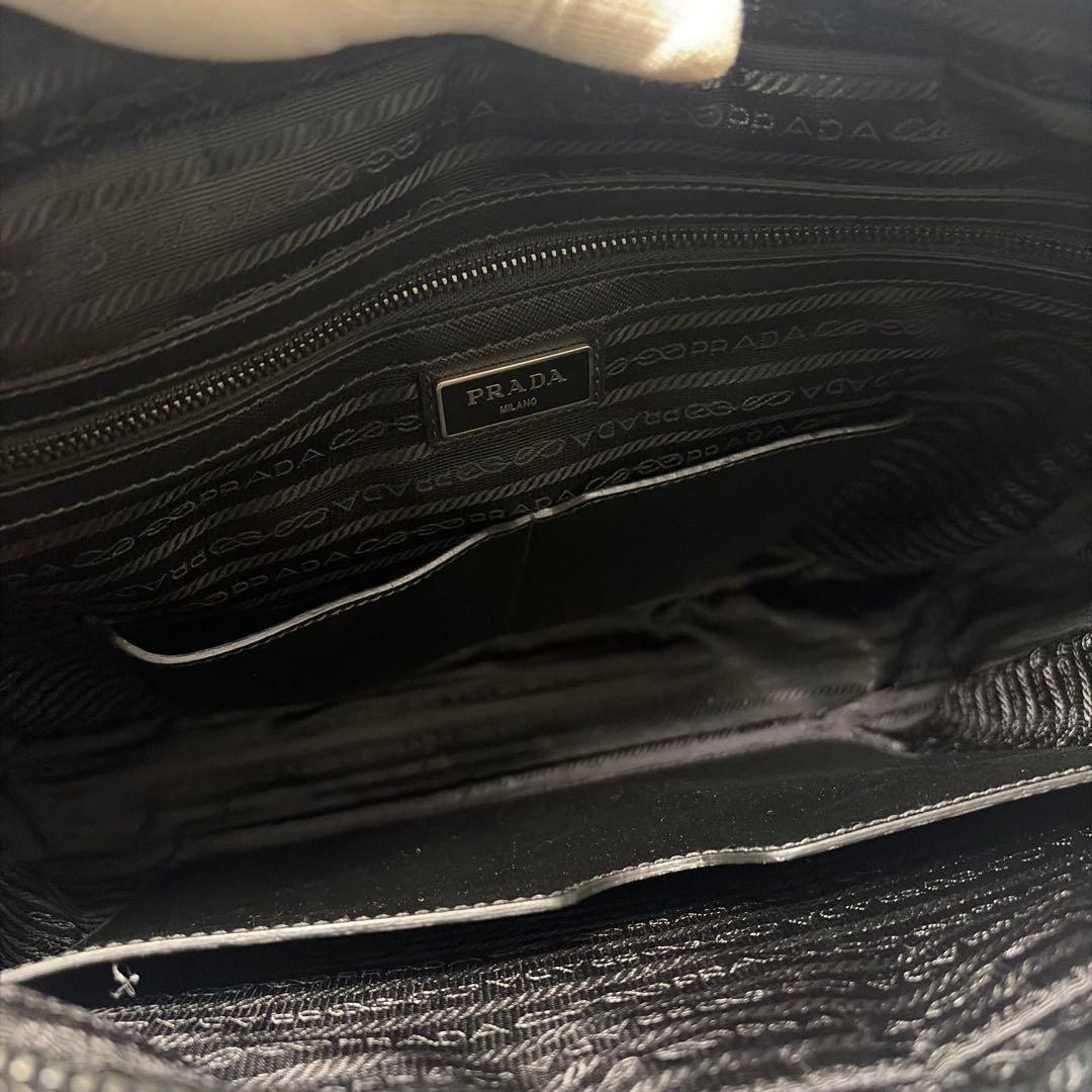 【極美品✨】プラダ　ビジネスバッグ　ナイロン×サフィアーノ 2way ギャラ付き