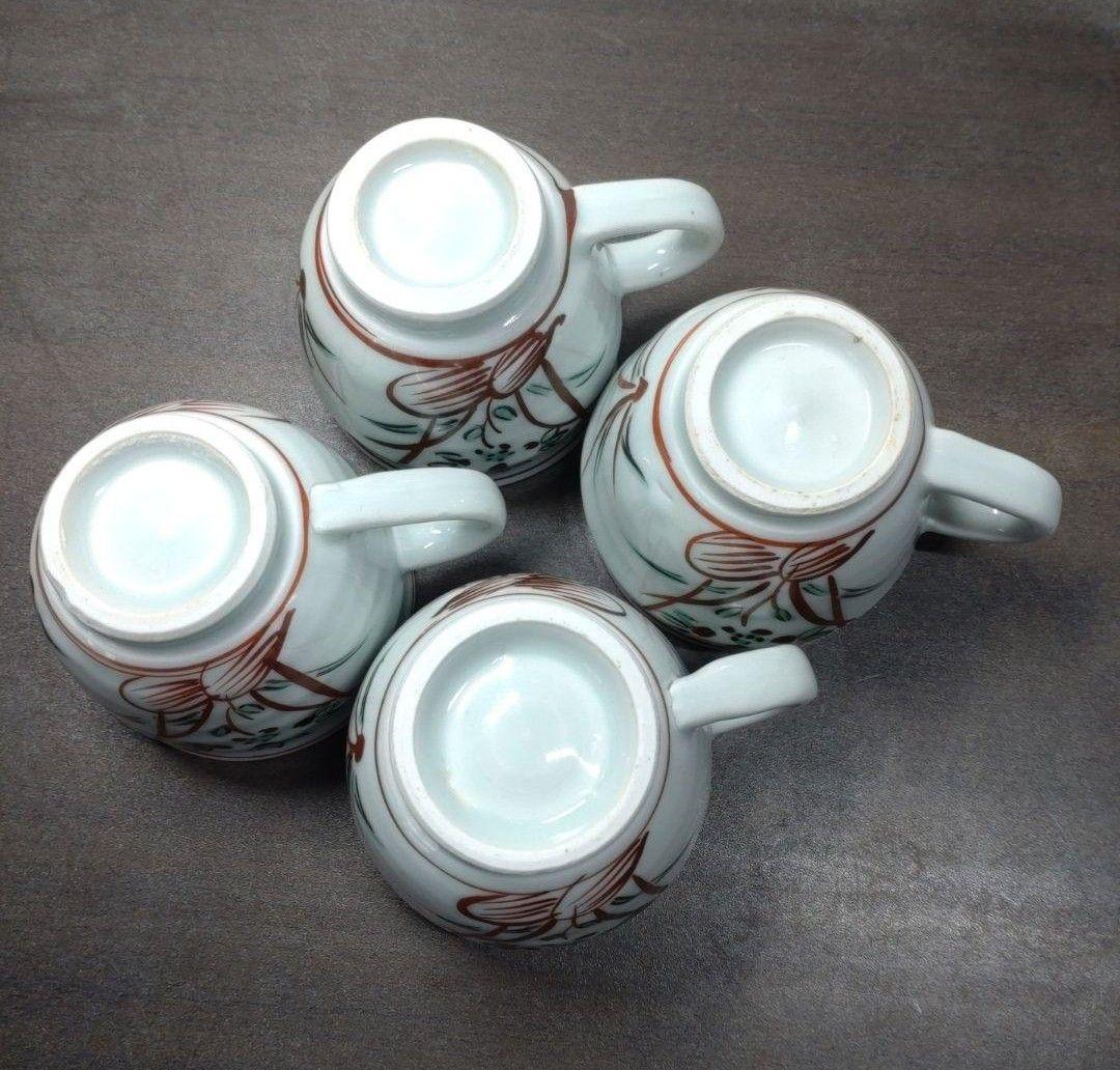 N*I様 広永窯(坪島土平) 食器セット＆在銘 呉須赤絵 カップ＆ソーサー 4客