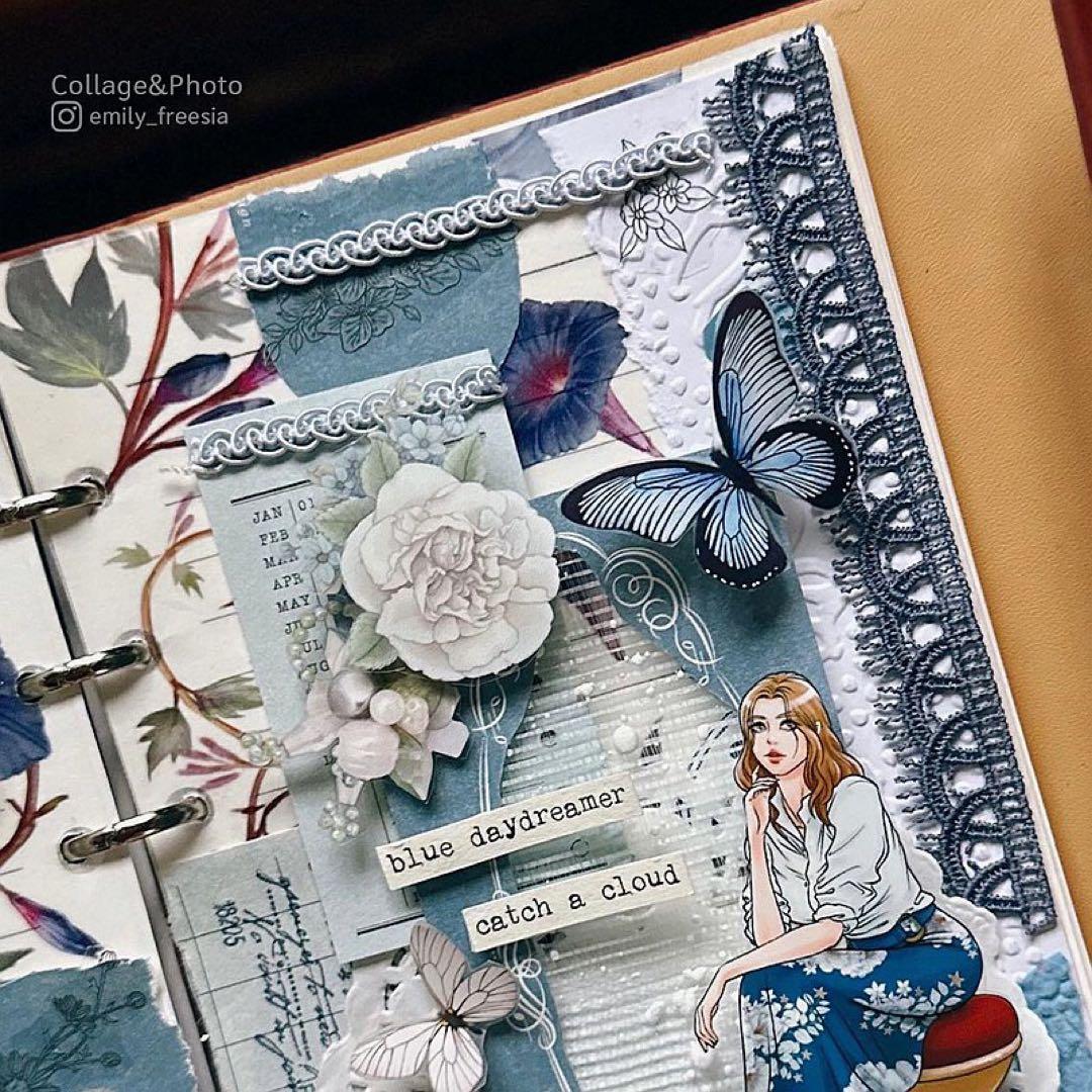 loidesign《玉香 - 白玫瑰》海外マスキングテープ　マステ 【1348】