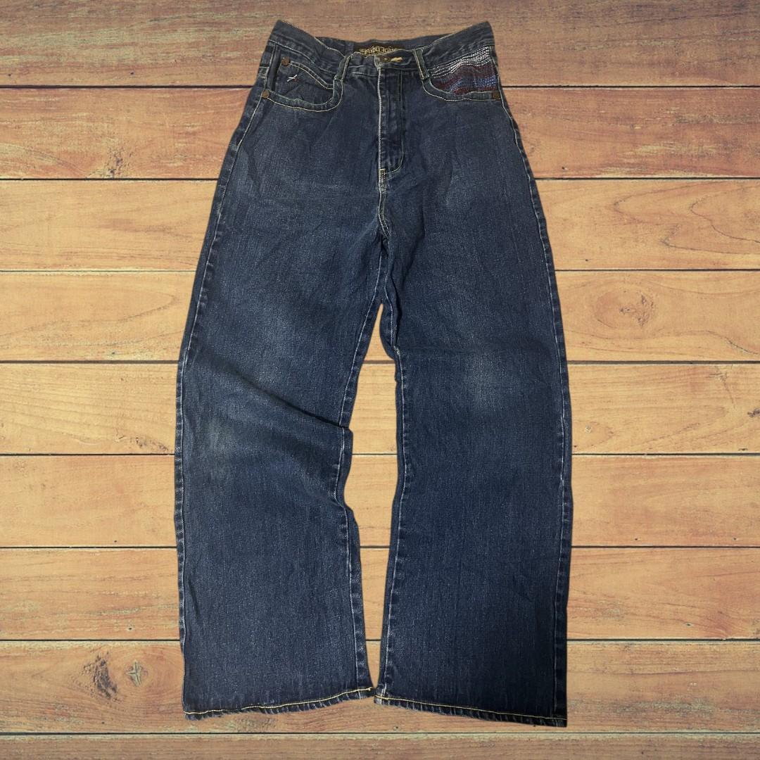 FUBU フーブ ジーンズ W32 Y2K バギー ロゴ Hip Hop