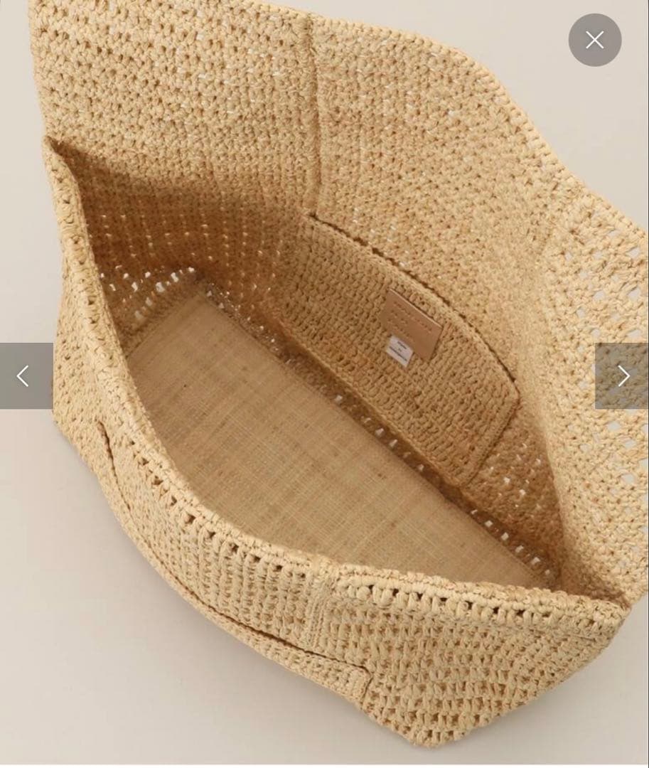 フレームワーク　メゾンエヌアッシュパリ　クラッチバッグ　かごバッグ