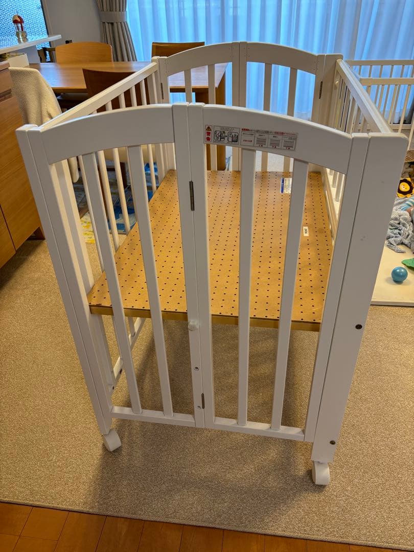 カトージ【KATOJI】折りたたみ ミニベビーベッド　ホワイト