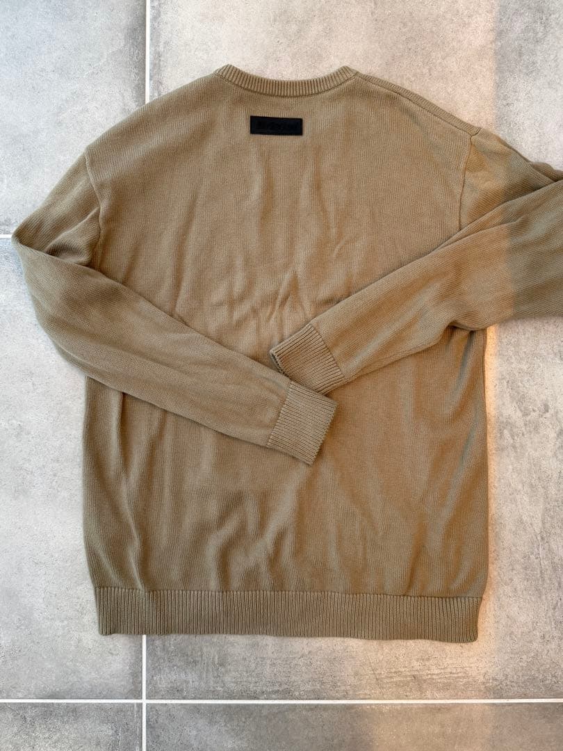 【交渉可】 Bristol ロゴ入り ニットセーター オリーブ