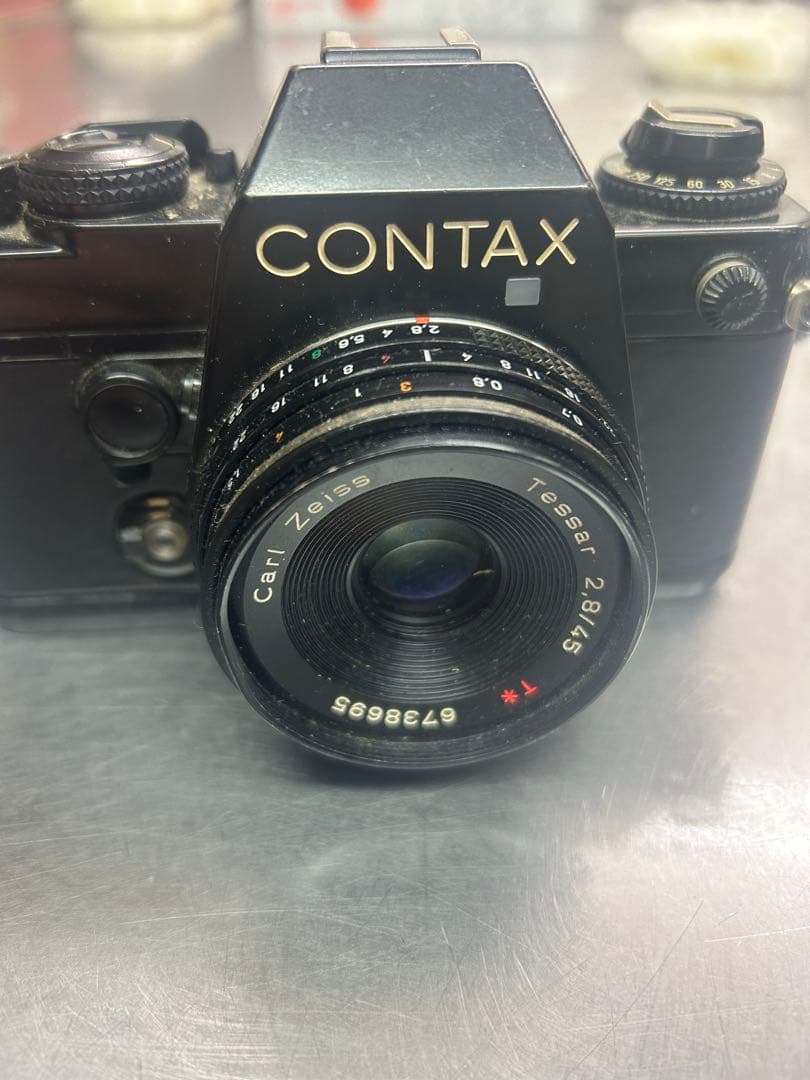 ジャンク品CONTAX 一眼レフカメラCarl ZeissTessar28/45