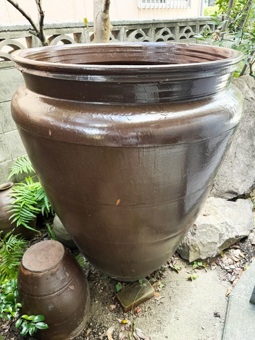大型 壺 大甕 おおがめ 陶器 骨董品 酒造 古い 132年前 ガーデニング