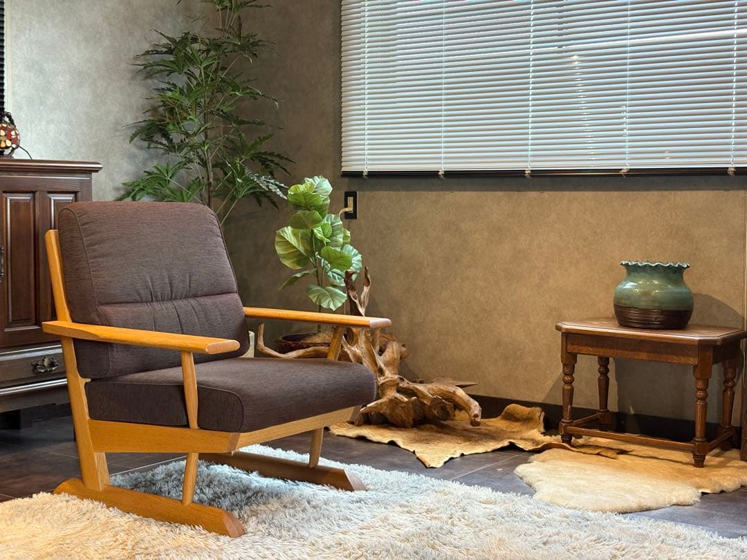 ①あっちゃん様HIDA カヤ KAYA 1Pソファ オーク無垢材 ラウンジ　NG