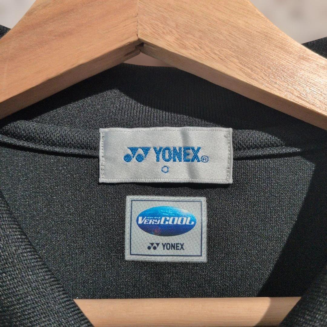 YONEX バトミントン　日本代表　ブラック/ターコイズ ポロシャツ
