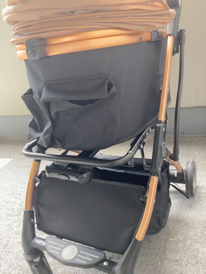 SKISOPGO ペットカート 黒/ベージュ