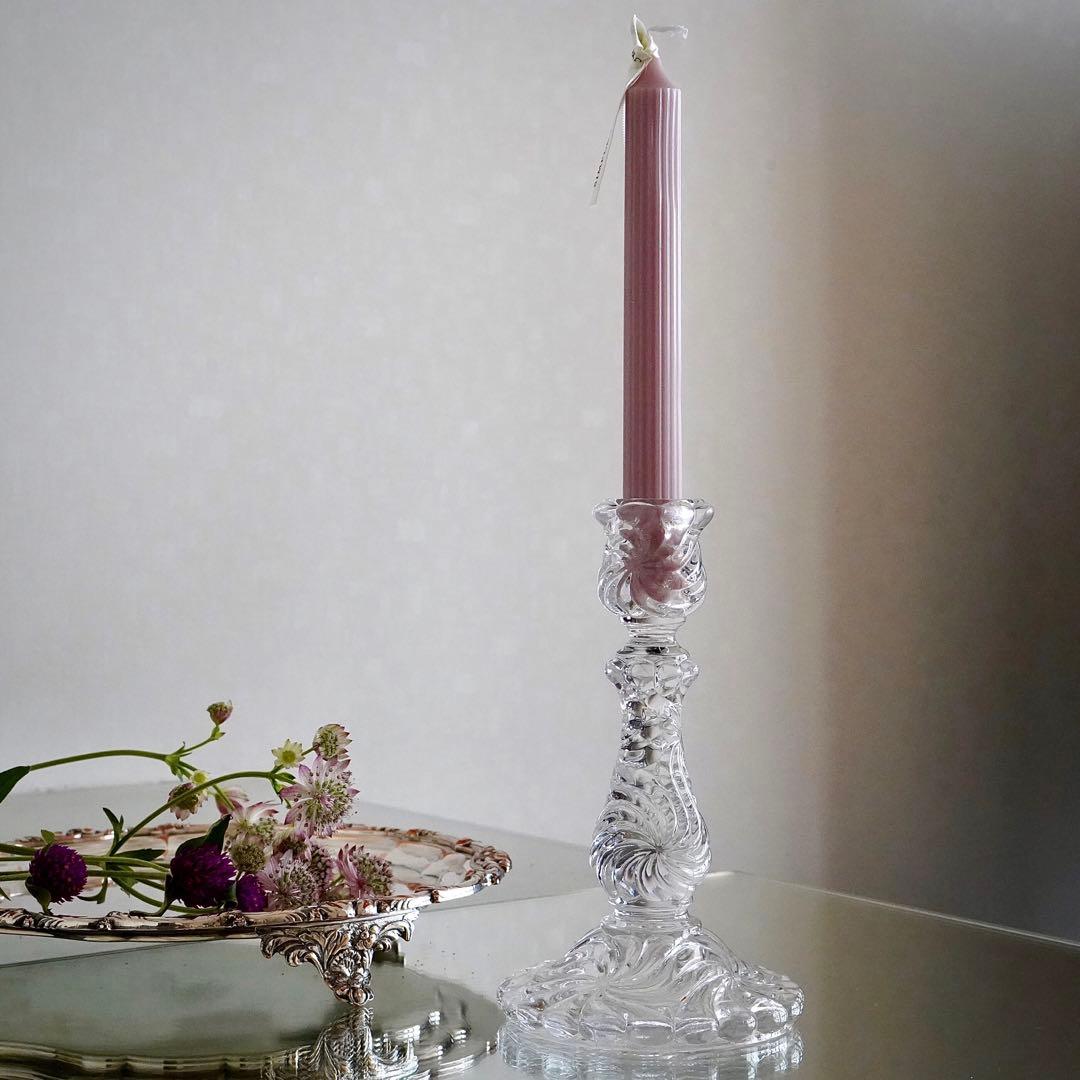 美品オールドバカラBACCARATローザスミュルティプル 燭台キャンドルスタンド