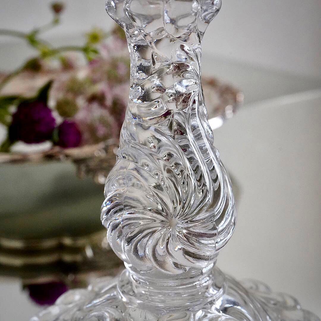 美品オールドバカラBACCARATローザスミュルティプル 燭台キャンドルスタンド