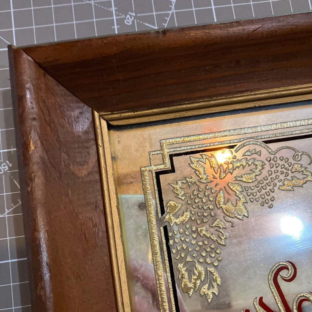 Stroh's ビール　アンティーク パブミラー　カリフォルニアの地図の柄