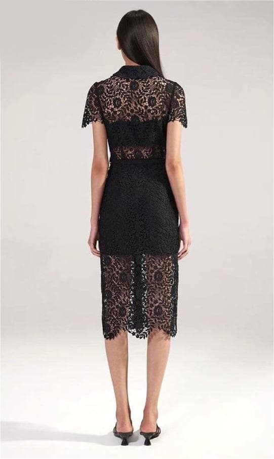 h*k様 セルフポートレイト ワンピース レース 黒 UK10 未使用 Rose