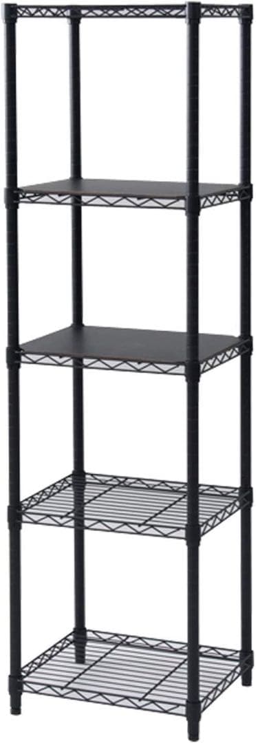 新品未使用箱不良　山善 メタルシェルフ ICM-15455J（BK）+WB