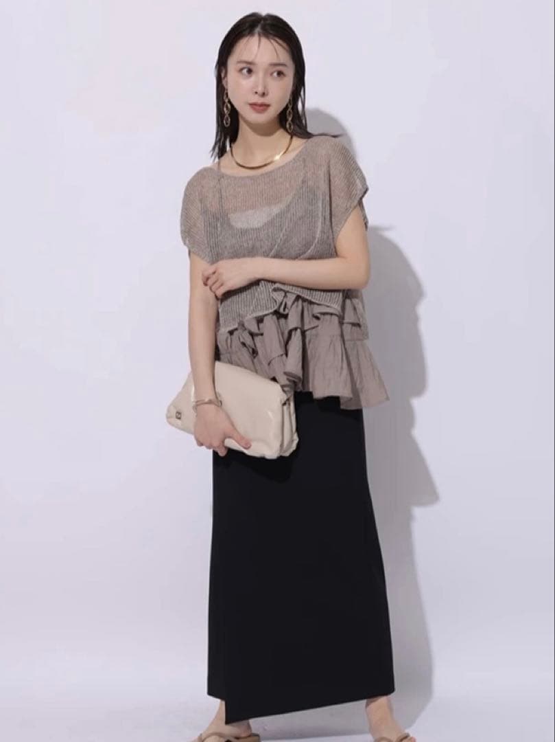 新品未使用タグ付マイストラーダ フリルティアードキャミ