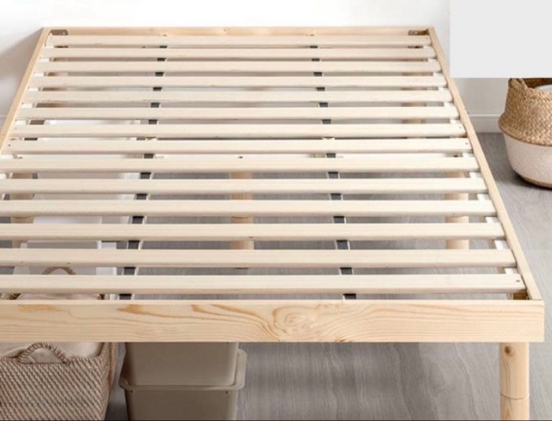 【未開封・送込・匿名】タンスのゲン すのこ ベットフレーム シングル