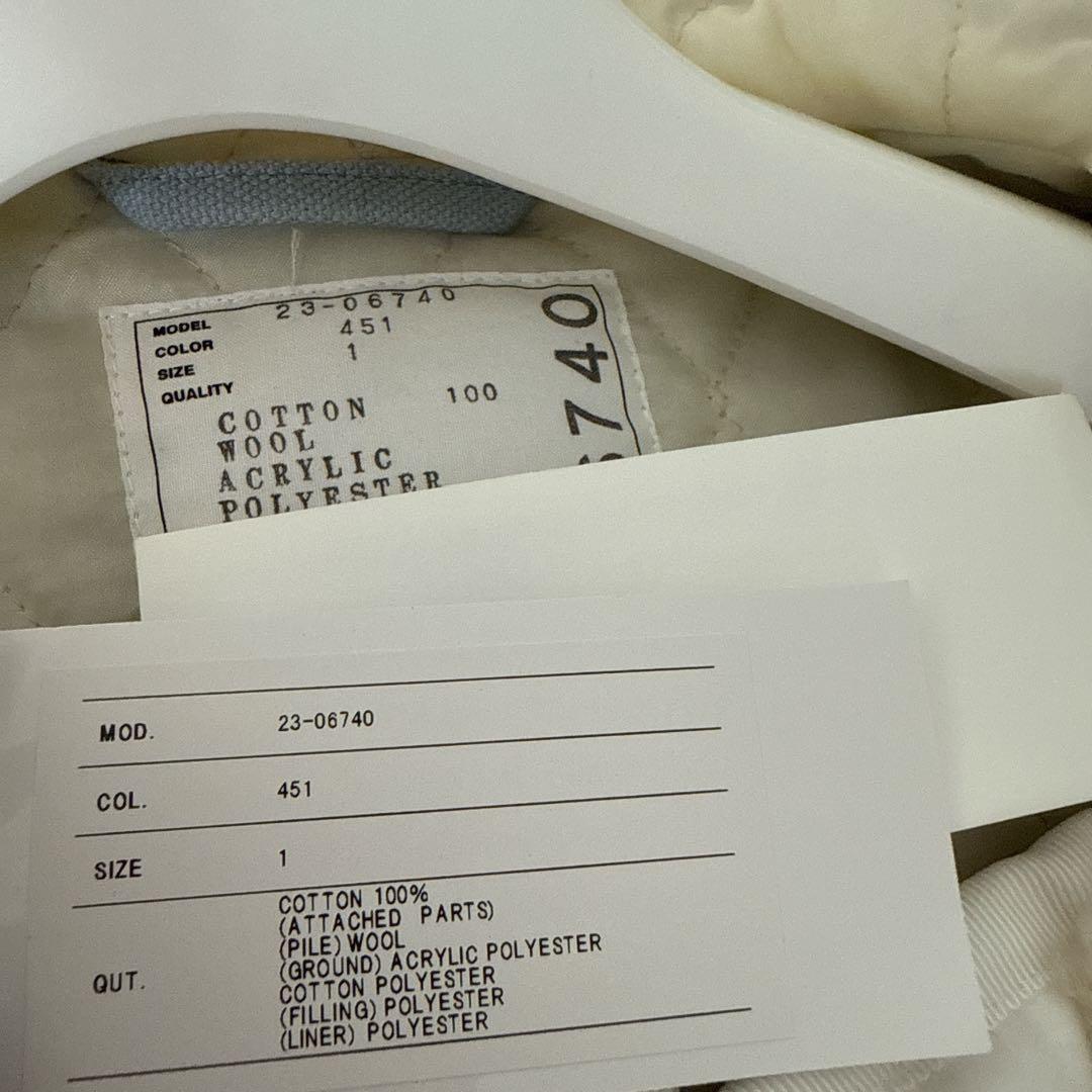 sacai カーハート　ボアコート　サイズ1 ライトブルー