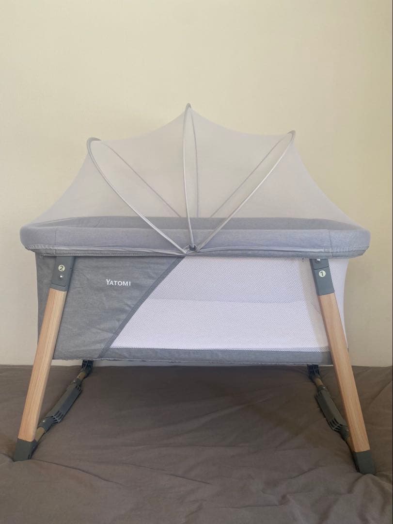 【美品】YATOMI のミニベビーベッド