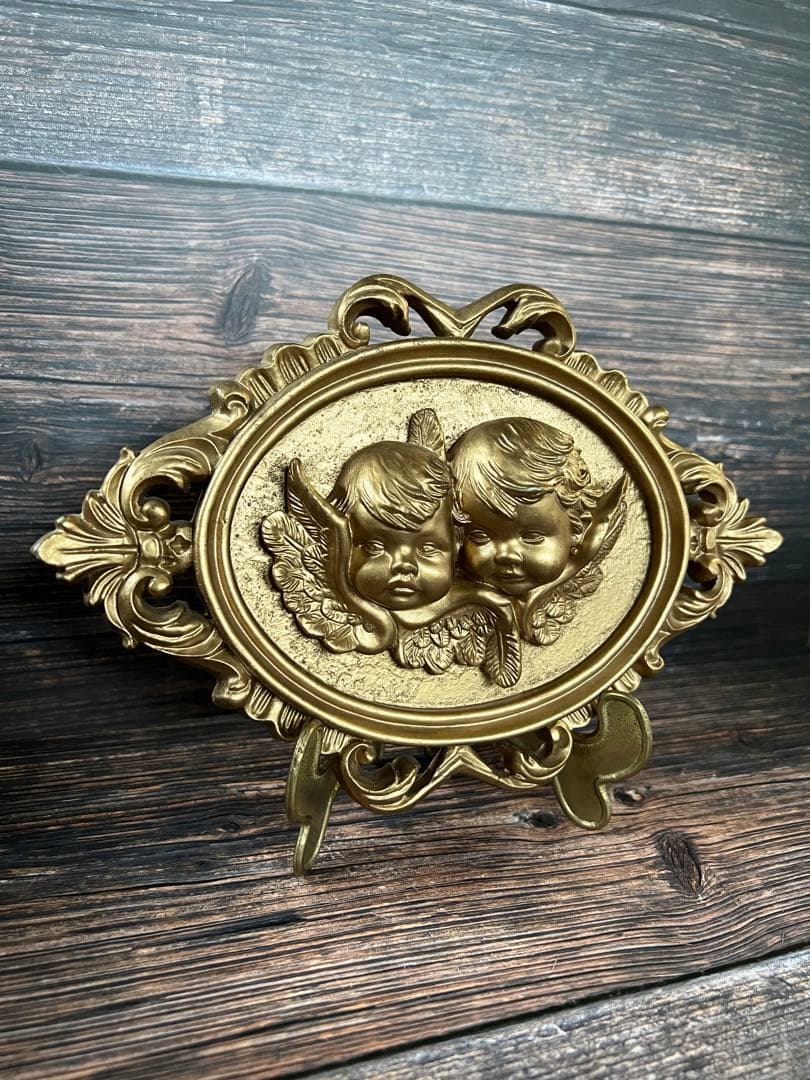 天使　オブジェ　置物　エンジェル　真鍮