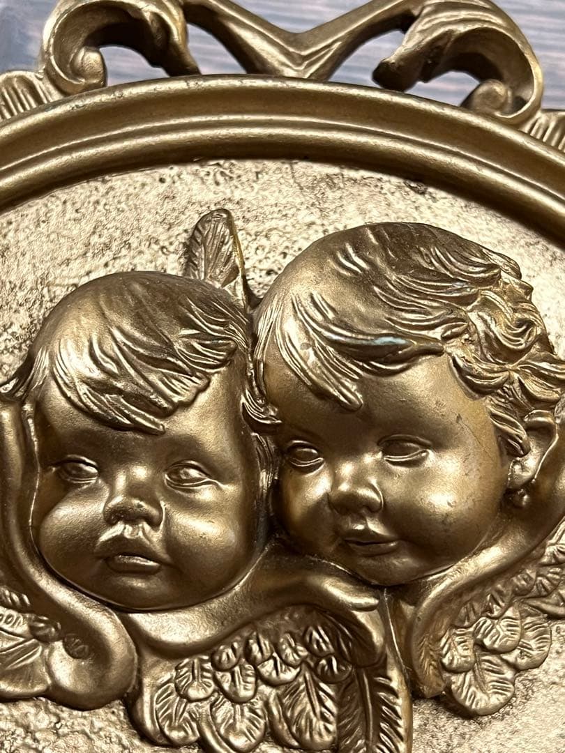 天使　オブジェ　置物　エンジェル　真鍮