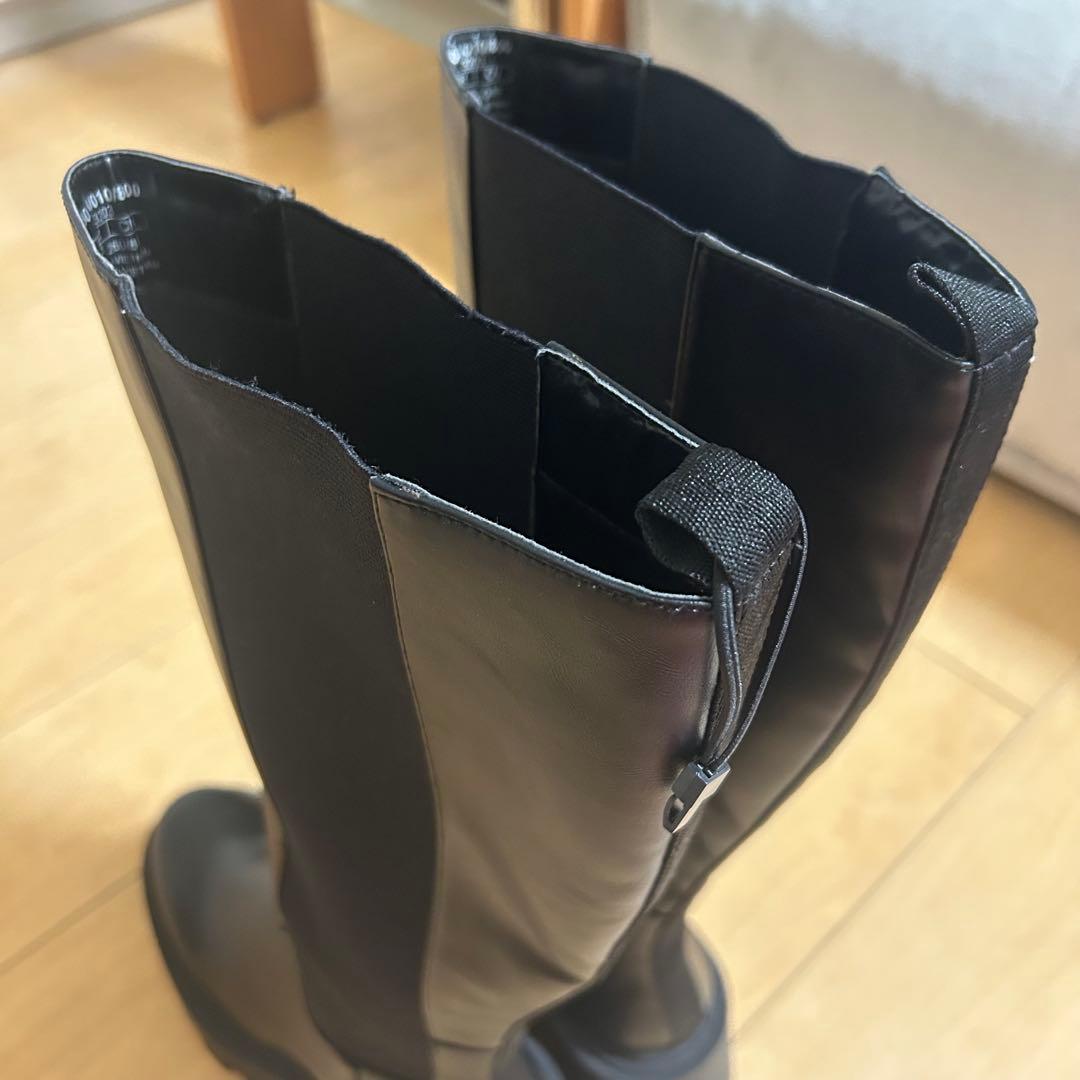 専用　ZARA ザラ ブーツ ロング サイドゴア 厚底 トラックソール40