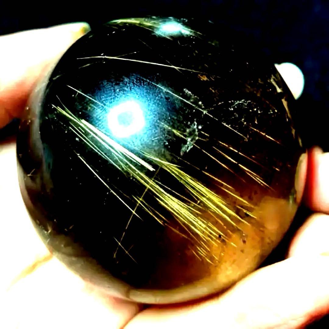 53mm ゴールドルチルクォーツ　金針水晶　パワーストーン